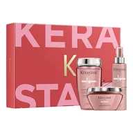 Zestawy kosmetyków damskich - Kerastase Chroma Absolu zestaw szampon do włosów 250ml + maska do włosów 200ml + serum termiczne 150ml - miniaturka - grafika 1