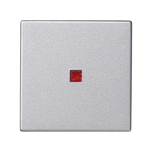 Kontakt Simon Kontakt_Simon Klawisz 45x45 łącznika uniwersalnego z podświetleniem aluminium Simon Connect K112/8 - Klawisze i ramki - miniaturka - grafika 1