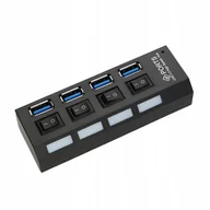 Huby USB - Hub Usb 3.0 4 Porty x4 Rozgałęźnik Rozdzielacz - miniaturka - grafika 1