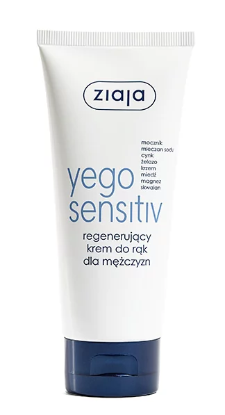 Ziaja Yego Sensitiv regenerujący krem do rąk dla mężczyzn + yego żel pod prysznic dla mężczyzn 3w1 twarz ciało włosy 50 ml GRATIS ! | DARMOWA DOSTAWA OD 149 PLN!