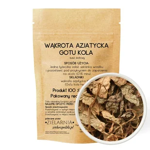 Wąkrotka azjatycka gotu kola 50g ZIELARZPOLSKI.PL - Przyprawy i zioła sypkie - miniaturka - grafika 1