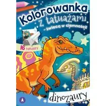 Kolorowanka z tatuażami. Dinozaury - Kolorowanki, wyklejanki - miniaturka - grafika 1