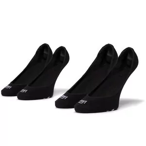 Vans Zestaw 2 par stopek dziecięcych Girly No Show VN0A33TIY281 r.31.5-36 Black/White - Skarpetki damskie - miniaturka - grafika 1