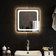 Lustra - vidaXL Lustro łazienkowe z LED, 40x40 cm - miniaturka - grafika 1