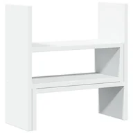 Akcesoria na biurko - vidaXL Organizer na biurko, regulowany, biały, 40x17x41 cm - miniaturka - grafika 1