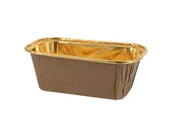 Ciasta i półprodukty do ciast - Foremki na mini placuszki brązowo-złote - 11 x 4 cm - 10 szt. - miniaturka - grafika 1