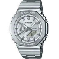 Zegarki męskie - Casio G-SHOCK G-STEEL zegarek na bransolecie srebrny GM-2110D-7AER - miniaturka - grafika 1