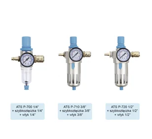 ZESTAW Regulator z Manometrem Odwadniacz Powietrza Filtr REDATS P-710 3/8" STD + wtyk + szybkozłączka - Akcesoria wulkanizacyjne - miniaturka - grafika 3