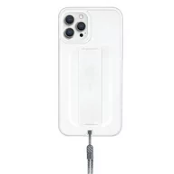 Etui i futerały do telefonów - UNIQ etui Heldro iPhone 12 Pro Max 6,7" biały/natural frost Antimicrobial - miniaturka - grafika 1