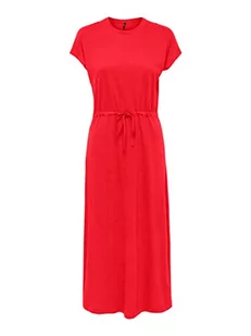 ONLY Women's ONLMAY S/S Dress Box JRS sukienka midi, High Risk Red, L, czerwony (high risk red), L - Sukienki - miniaturka - grafika 1