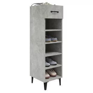 Lumarko Szafka na buty, szarość betonu, 30x35x105 cm - Szafki na buty - miniaturka - grafika 7