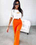 Koszulki i topy damskie - T-shirt damski OLAVOGA GRAND 2024 biały/neon pomarańcz S - Fashionplace - miniaturka - grafika 1
