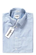 Koszule męskie - Koszula Wrangler Ss 1Pkt Shirt Turkish Sea  W58604M86-S - miniaturka - grafika 1