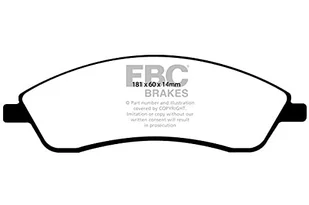 EBC Brakes EBC Redstuff klocki hamulcowe DP31692C, czerwone - Klocki hamulcowe - miniaturka - grafika 1