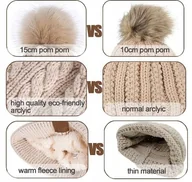 Czapki damskie - REDESS CZAPKA ZIMOWA FIOLETOWA DAMSKA OCIEPLANA GRUBA - miniaturka - grafika 1