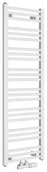 Grzejniki łazienkowe - Bruckner Grzejnik łazienkowy ALBRECHT 40x125 cm podłączenie centralne kolor biały - miniaturka - grafika 1