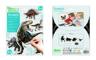 Zabawki kreatywne - Naklejki Do Wydrapywania Dinozaury - miniaturka - grafika 1