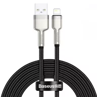 Kable USB - Baseus kabel Cafule do iPhone 2.4A 200CM czarny - miniaturka - grafika 1