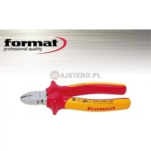 FORMAT Szczypce Tnące Boczne Chromowane 180mm Fomat 12038-uniw - Kombinerki i obcęgi - miniaturka - grafika 1