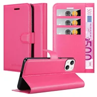 Etui i futerały do telefonów - Etui ochronne Cadorabo do Apple iPhone 14 w kolorze różowym etui na telefon komórkowy z magnetycznym zamknięciem - miniaturka - grafika 1
