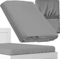 Prześcieradła - Deco4Home Prześcieradło Microsatyna Pure 160x200cm Szare - miniaturka - grafika 1