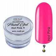 Żele do paznokci - Em nail professional Paint Gel Glamour Nr. 9 Hot Pink - miniaturka - grafika 1