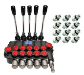 Akcesoria do hydrauliki siłowej - Rozdzielacz hydrauliczny PRESKO  5-sekcyjny+  przyłącza do C 330 C-330 URSUS - miniaturka - grafika 1