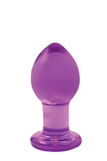 Korki analne - NS Novelties crystal medium purple - Szklany korek analny, Fioletowy  << DYSKRETNIE   |   DOSTAWA 24h   |  GRATISY - grafika 1