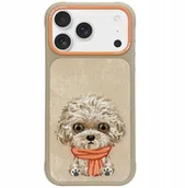 Etui i futerały do telefonów - Etui Nimmy Big Eyed Pet 2.0 Dog do iPhone 17 Pro Max beżowy - miniaturka - grafika 1