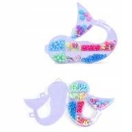 Prace ręczne dla dzieci - ZESTAW KORALIKÓW DO ROBIENIA BIŻUTERII KOLOROWE BRANSOLETKI DIY - miniaturka - grafika 1