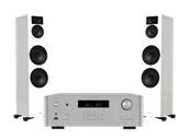 Zestawy stereo - Rotel RA 1572 MkII (srebrny) + Lira 6 (biały) - miniaturka - grafika 1