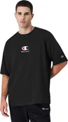 Koszulki męskie - Champion Koszulka męska Champion Crewneck czarna 220270 KK001 2XL - miniaturka - grafika 1