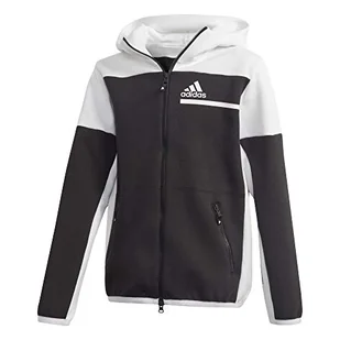 adidas Unisex dziecięca bluza z kapturem Zne Fz czarny Tecind 134 - Moda i Uroda OUTLET - miniaturka - grafika 1