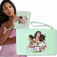 Torebki damskie - Torebka Kopertówka MIĘTA Na Telefon DOG MOM Wzory - miniaturka - grafika 1