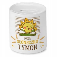 Skarbonki - Skarbonka 330 ml Dla Tymona Syna Dziecka Prezent z Nadrukiem ze Zdjęciem - miniaturka - grafika 1