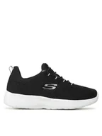 Sneakersy damskie - Skechers Sneakersy Dynamight 12119/BKW Czarny - miniaturka - grafika 1