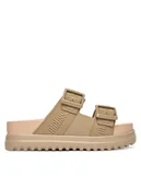 Klapki i japonki damskie - Melissa Klapki Melissa Cozy M Lover Platform Ad 35977 Beżowy - miniaturka - grafika 1