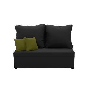 Sofa kanapa 2 os z funkcją spania TOM czarny / zielony - Sofy i kanapy - miniaturka - grafika 1