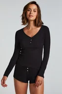 Piżamy damskie - Hunkemöller Pajama Set Czarny - miniaturka - grafika 1
