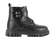 Buty dla dziewczynek - Buty dziecięce Big Star OO374084 BIG STV Czarne - miniaturka - grafika 1
