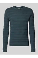 Swetry męskie - Sweter z dzianiny o kroju regular fit z czystej bawełny z dzianinowym wzorem - Tom Tailor - miniaturka - grafika 1