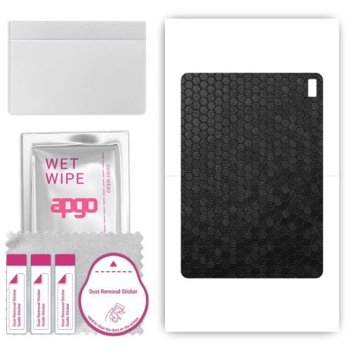 folia naklejka skórka strukturalna na TYŁ do HTC A103 - Plaster Miodu Czarny - apgo SKINS