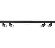 Lampy sufitowe - LED Plafon PARIS LED/24W/230V + 4xGU10/10W czarny - miniaturka - grafika 1