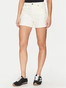 Spodenki damskie - Guess Jeans Szorty materiałowe W5GD0S D5M62 Biały Regular Fit - miniaturka - grafika 1