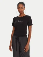 Koszulki i topy damskie - Juicy Couture T-Shirt Sheer JCWCT225301 Czarny Slim Fit - miniaturka - grafika 1