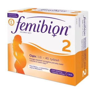 Merck SP.Z O.O Femibion 2 Ciąża 13-40 tydzień 28 tabletek + 28 kapsułek - Witaminy i minerały - miniaturka - grafika 1