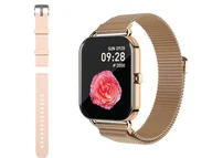 Smartwatch - BLOW Smartwatch X16 Bluetooth różowy 89-013# - miniaturka - grafika 1
