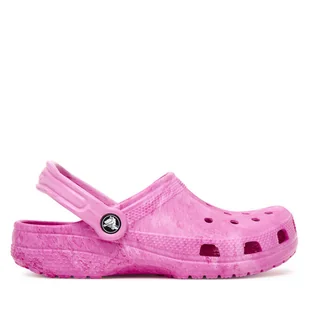 Klapki Crocs Kids' Classic Watercolor Marbled Clog 211602 Różowy - Buty dla dziewczynek - miniaturka - grafika 1
