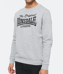 Bluza LONSDALE BURGHEAD szara prosta-XXL - Bluzy męskie - miniaturka - grafika 1