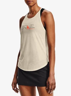 Damski podkoszulek Under Armour  Run Trail Tank-BRN S - Koszulki sportowe damskie - miniaturka - grafika 1